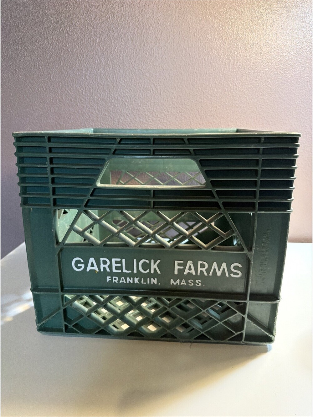 Garelick Farms Franklin, Mass. Plastic Milk Container Crate